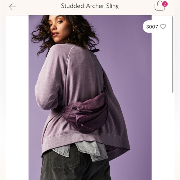 • Free People Studded Archer Bag • - Picture 8 of 10